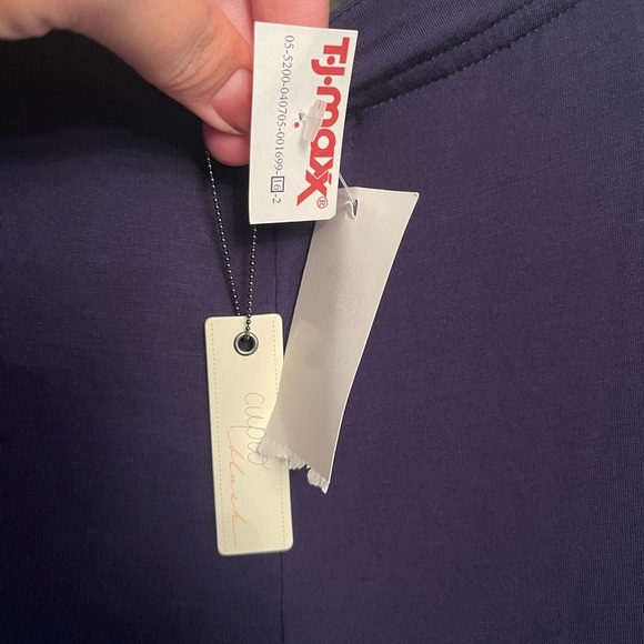 NWT womens navy blue tunic length tank top size large - Picture 8 of 12